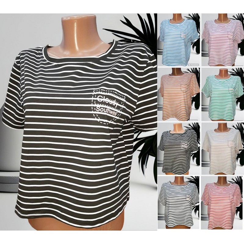 Футболка жіноча, коттон 5 шт (44-48 р) RZ4492_27047