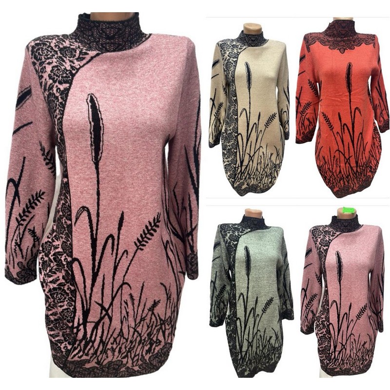 Платье женское 5 шт (46-50 р) альпака/кашемир RZ4492_26286