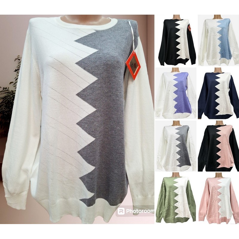 Светр жіночий, кашемір 5 шт (50-54 р) RZ4492_24043