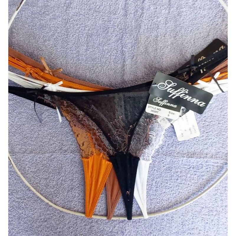 Стринги женские, полиэстер 12 шт (S-L) RZ3536_070904