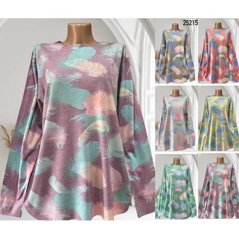 Светр жіночий 5 шт (48-54 р) кашемір RZ4492_25215