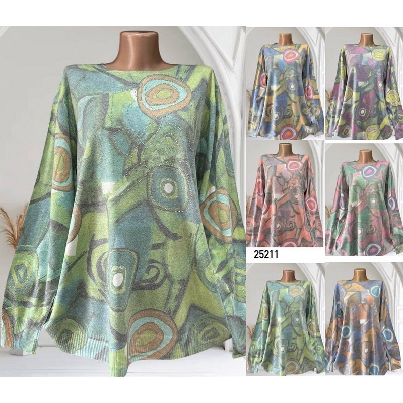 Светр жіночий 5 шт (48-54 р) кашемір RZ4492_25211