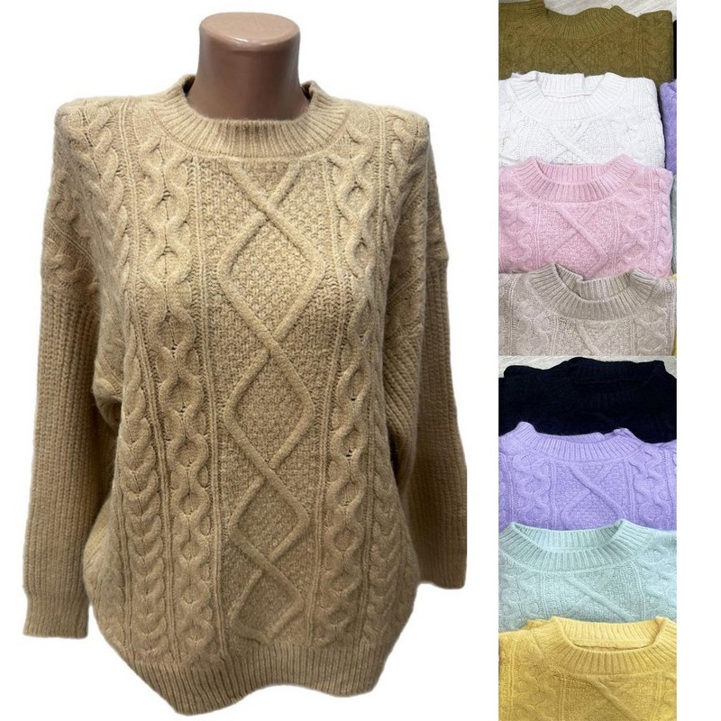 Свитер женский 5 шт (46-52 р) акрил RZ4492_26406
