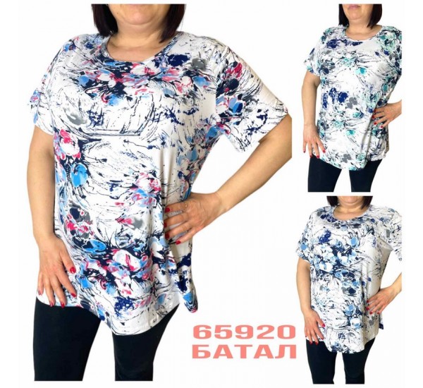 Футболка жіноча трикотаж 6 шт (4-8XL) SeR2152_65920