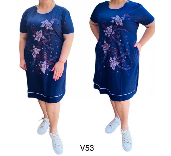 Платье женское трикотаж 5 шт (5-8XL) SeR2152_V53