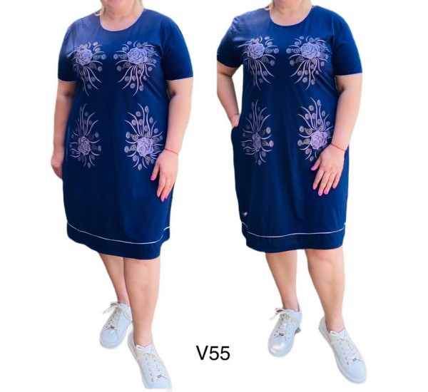Платье женское трикотаж 5 шт (5-8XL) SeR2152_V55