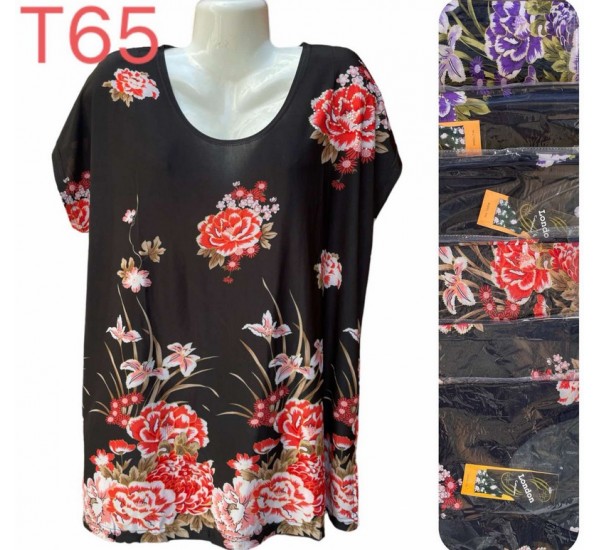 Футболка женская трикотаж 6 шт (3-5XL) SeR2152_T65