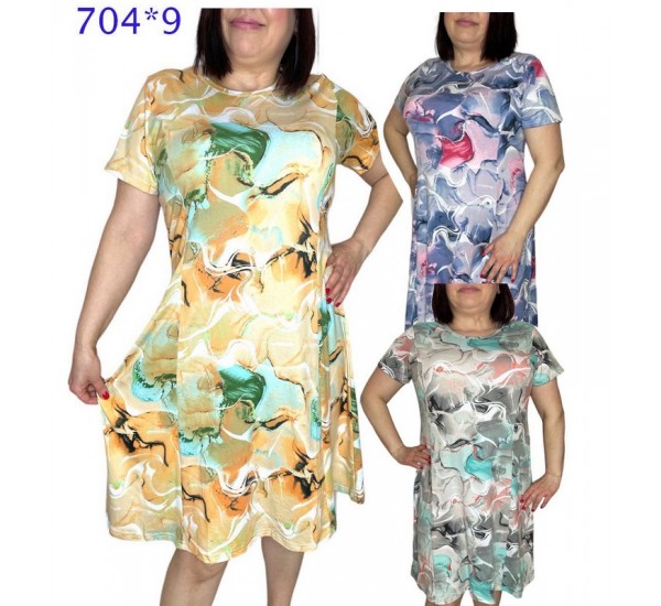 Платье женское трикотаж 5 шт (L-4XL) SeR2152_704-9