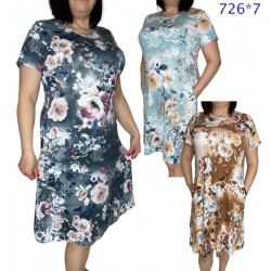 Платье женское трикотаж 5 шт (L-4XL) SeR2152_7026-7
