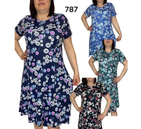 Сукня жіноча трикотаж 5 шт (L-4XL) SeR2152_787