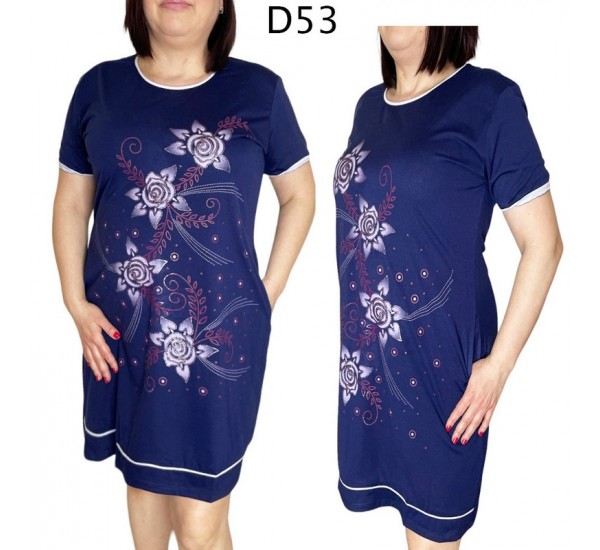 Сукня жіноча, батал 5 шт (5-8XL) трикотаж SeR2152_D59