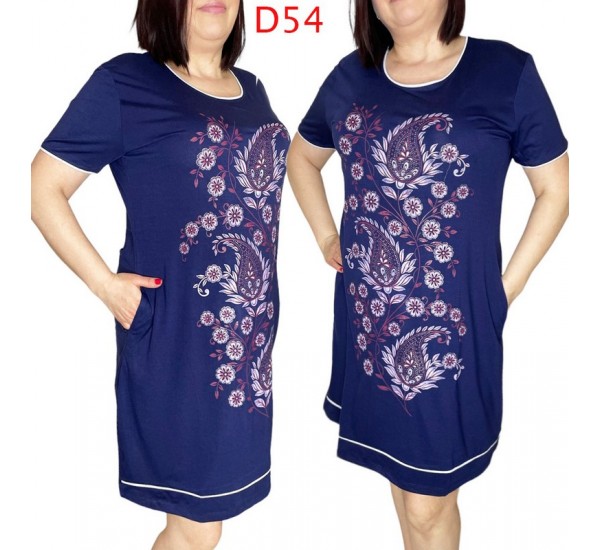 Платье женское, батал 5 шт (5-8XL) трикотаж SeR2152_D54