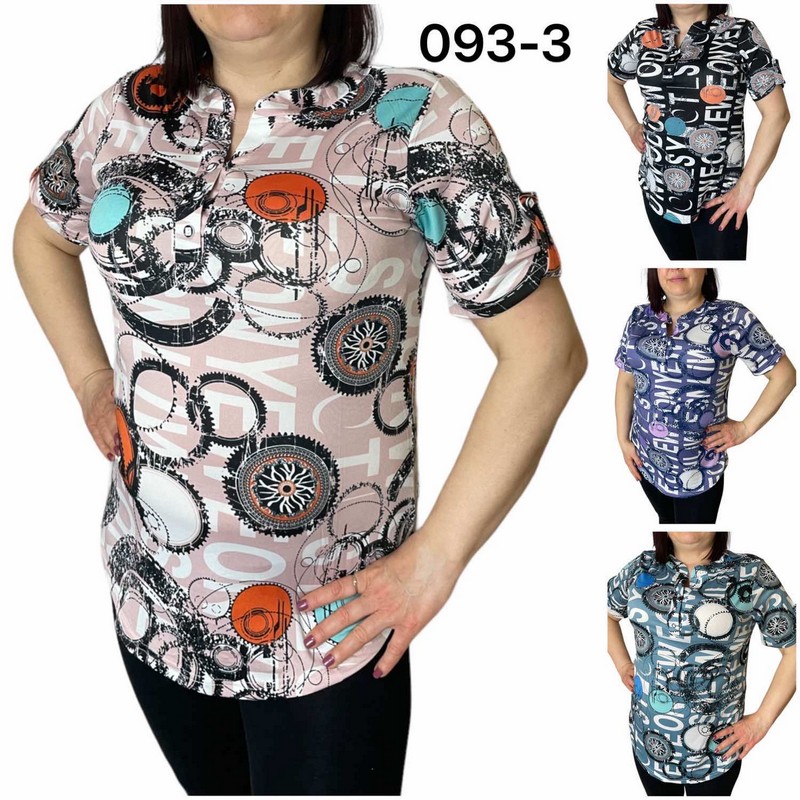 Блузка жіноча, поліестер 6 шт (50-60 р) SeR2152_093-3