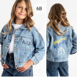 Куртка для девочек 6 шт. джинс (130-150 см) STO_6B