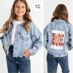 Куртка для дівчаток 6 шт. джинс (130-150 см) STO_1C