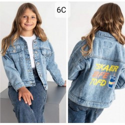 Куртка для девочек 6 шт. джинс (130-150 см) STO_6C