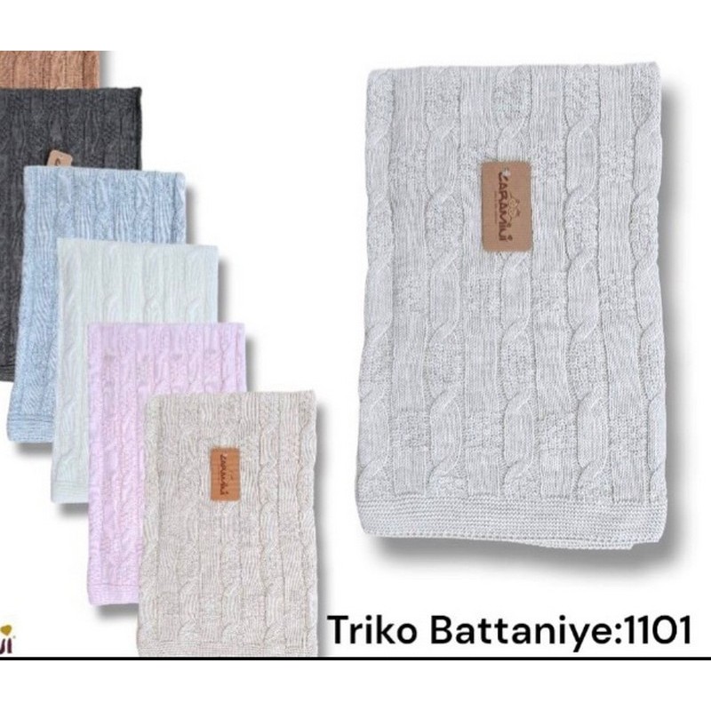 Плед в'язаний CARAMINI для немовлят акрил 1 шт (90х100 см) ViT_1101