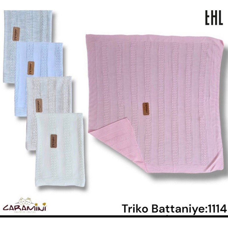 Плед в'язаний CARAMINI для немовлят акрил 1 шт (90х100 см) ViT_1114