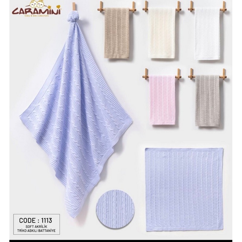 Плед в'язаний CARAMINI для немовлят акрил 1 шт (90х100 см) ViT_1113