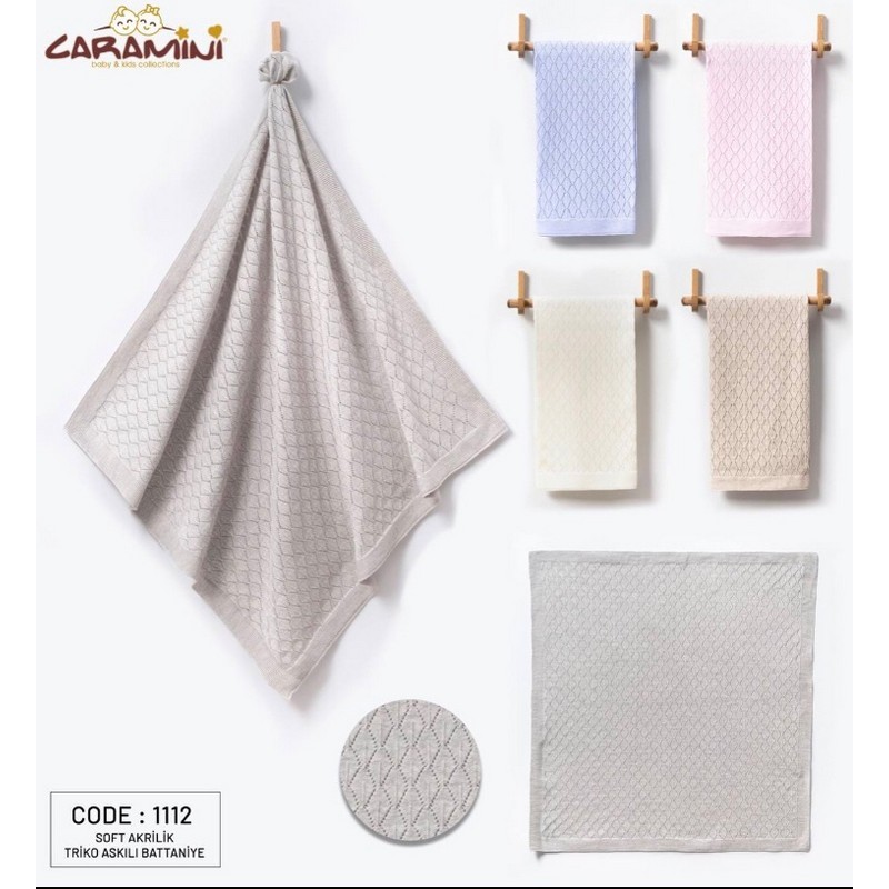 Плед в'язаний CARAMINI для немовлят акрил 1 шт (90х100 см) ViT_1112