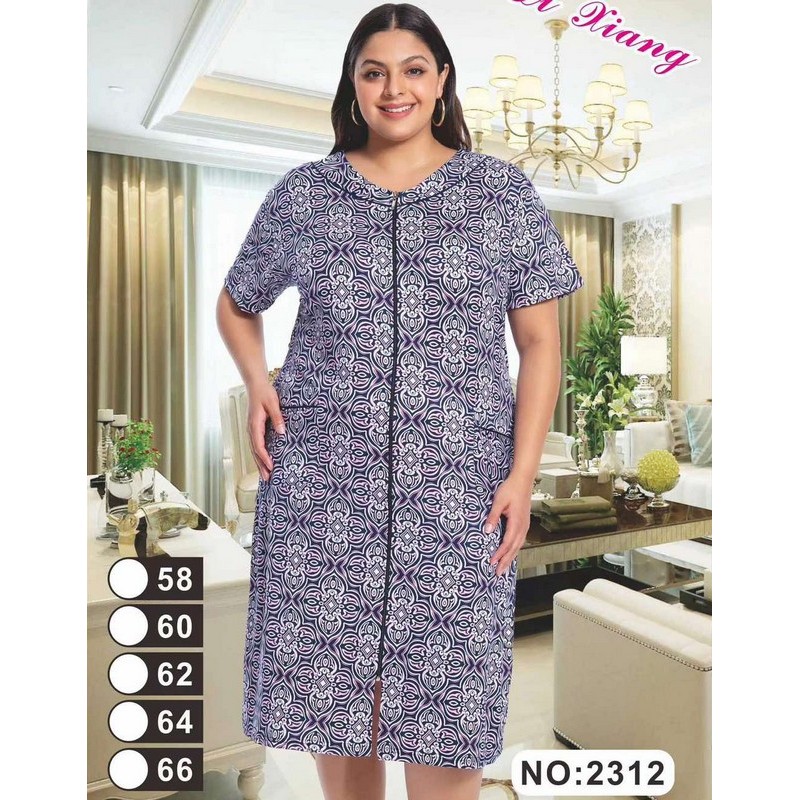 Халат жіночий, віскоза 5 шт (56-66 р) ZeL1396_2312