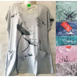 Футболка жіноча, трикотаж, 5 шт (5-8XL) BL3060_BD415