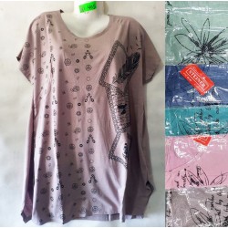 Футболка жіноча, трикотаж, 5 шт (5-8XL) BL3060_BD405