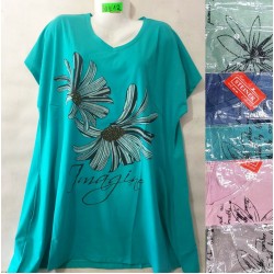 Футболка жіноча, трикотаж, 5 шт (5-8XL) BL3060_BD412