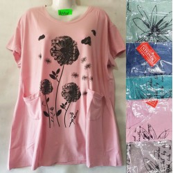 Футболка жіноча, трикотаж, 5 шт (5-8XL) BL3060_BD401