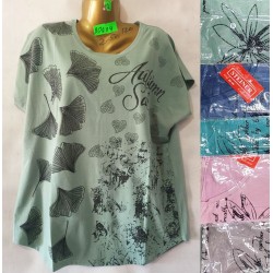Футболка жіноча, трикотаж, 5 шт (5-8XL) BL3060_BD404