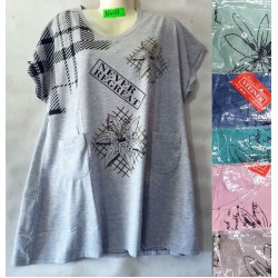 Футболка жіноча, трикотаж, 5 шт (5-8XL) BL3060_BD407