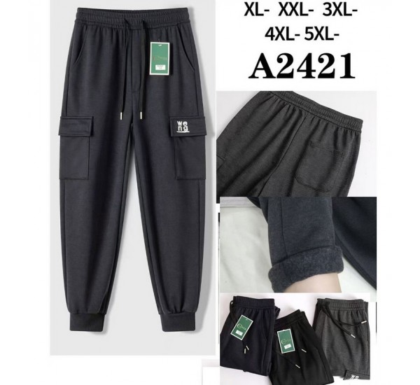 Спорт штаны мужские 5 шт (1-5XL) флис DLD_2421