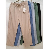 Брюки женские 8 шт (3-8XL) лён DLD_921