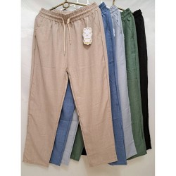 Брюки женские 8 шт (3-8XL) лён DLD_921