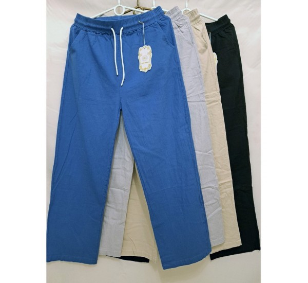 Брюки женские 6 шт (S-3XL) лён/коттон DLD_117