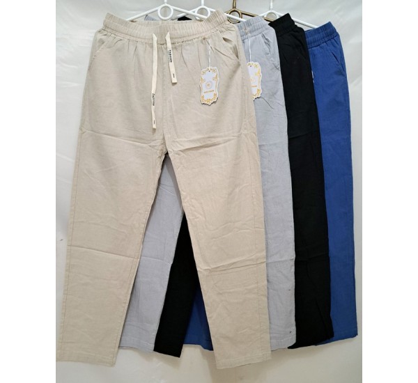 Брюки женские 6 шт (S-3XL) лён/коттон DLD_115