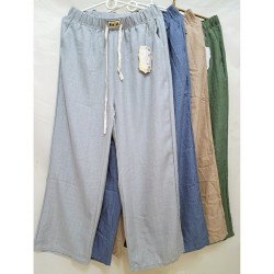Брюки женские 8 шт (3-8XL) лён DLD_922