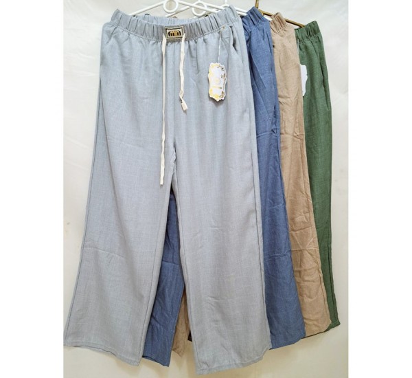 Брюки женские 8 шт (3-8XL) лён DLD_922