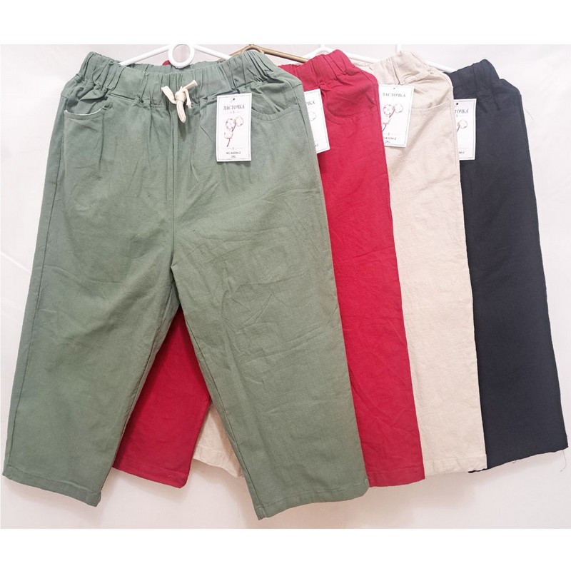 Бриджи женские, лён 6 шт (2-4XL) DLD_5054-2