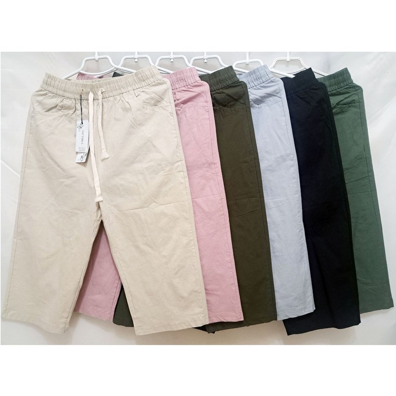 Бриджи женские, лён 6 шт (4-7XL) DLD_5212-2