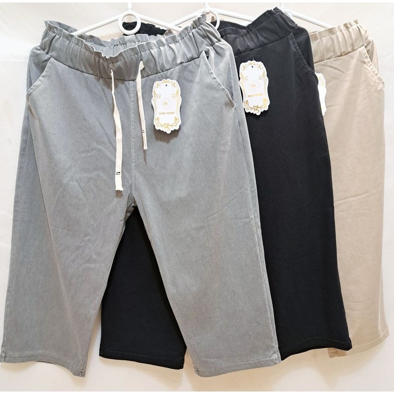 Бриджі жіночі 8 шт (2-9XL) стреч-коттон DLD_574