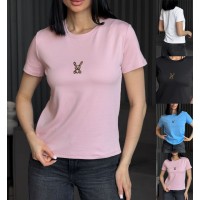 Футболка жіноча, стрейч-коттон 5 шт (S/M) GoR_100505