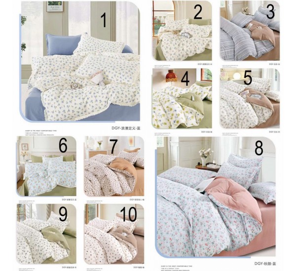 Комплект постільної білизни євро, бавовна жатка 1 шт HR1810_201104c