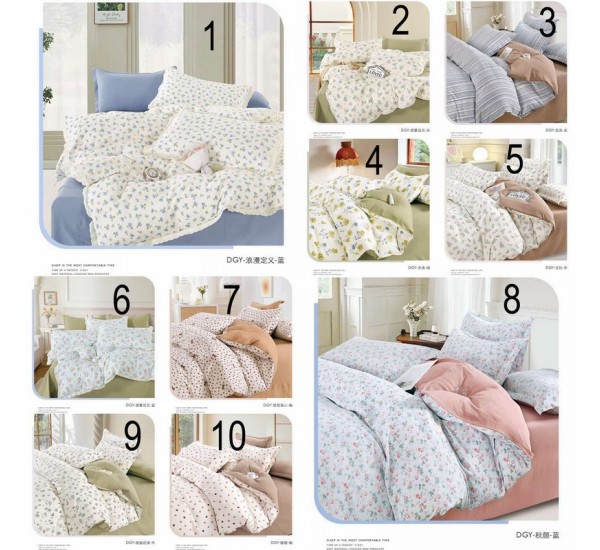 Комплект постільної білизни євро, бавовна жатка 1 шт HR1810_201106c