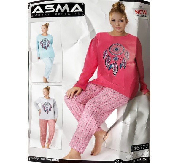 Піжама жіноча, байка 5 шт (L-4XL) HR1930_16372