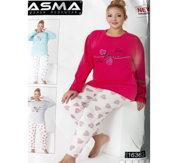 Піжама жіноча, байка 5 шт (L-4XL) HR1930_16363