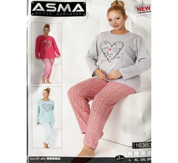 Піжама жіноча, байка 5 шт (L-4XL) HR1930_16360