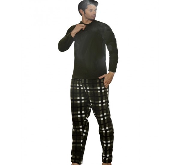 Піжама чоловіча, фліс 4 шт (L-3XL) HR1930_221021