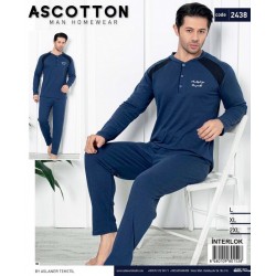 Піжама чоловіча, двунитка 3 шт (L-2XL) HR1930_2438