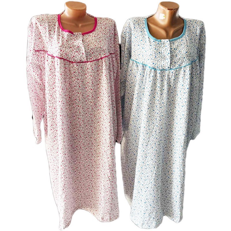 Нічна сорочка жіноча, байка 4 шт (52-60 р) HR1930_221047